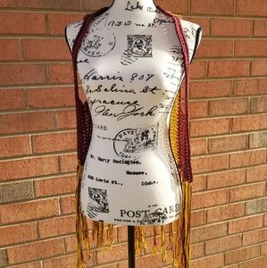 NWT Handmade Boho Vest/Beach Cover Size Small Harry Potter Inspired
